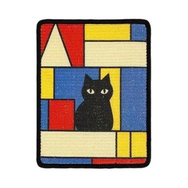 Imagem de Arranhador De Parede Durável Para Gatos, Tapete De Tecido Macio Com Bo