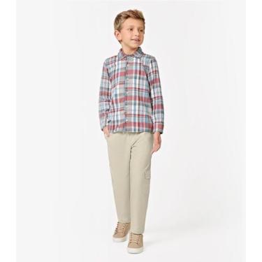 Imagem de Calça Infantil Masculina Sarja Cotton Trick Nick Bege, 8, Bege