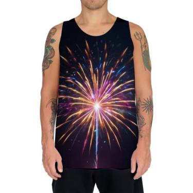 Imagem de Camiseta Regata Fogos de Artifício Rojões Ano Novo 1 - Kasubeck Store®
