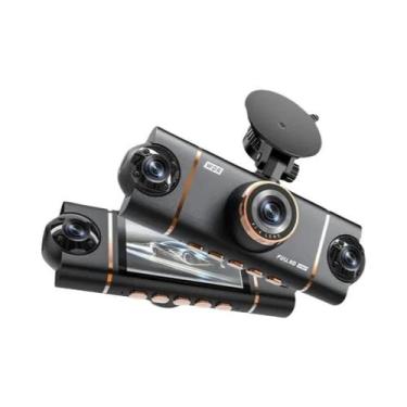 Imagem de Câmera Veicular WiFi 360 Graus Com 4 Lentes 1080P, Gravador De Vídeo D