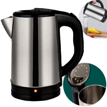 Imagem de Jarra De Inox Chaleira Elétrica 1500W Com Desligamento Automático 110V