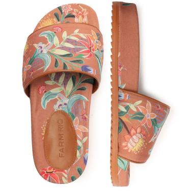 Imagem de Sandália Farm Budapeste Rendeira Creme Feminina-Feminino