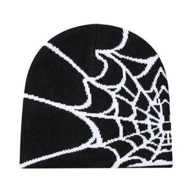 Imagem de Gorro De Inverno Unissex Com Padrão De Aranha, Elástico, Para Esportes