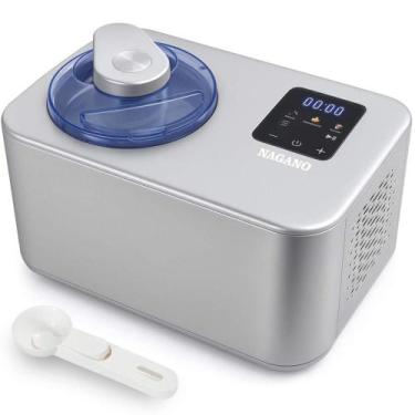 Imagem de Sorveteira Expressa 1,2L Inox Sorvete Gelato Sorbet Açaí Frozen Yourgu