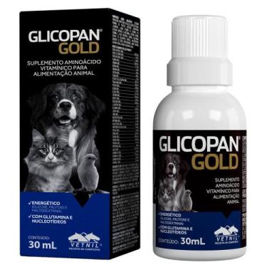 Imagem de Suplemento Glicopan Gold para Cães e Gatos com 30 ml - Vetnil