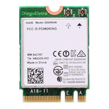 Imagem de Placa de Rede WiFi/Bluetooth - M.2 NGFF - Intel Wireless-AC 8260 (p/ notebooks) - 8260....