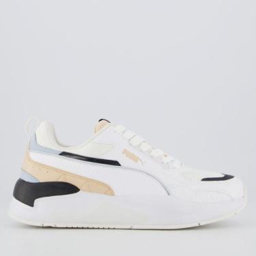 Imagem de Tênis Puma X-Ray 2 Square Feminino Branco e Bege, 36