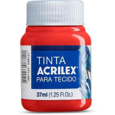 Imagem de Tinta para Tecido Fosca 37ML Vermelho Escarlate - Acrilex