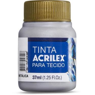 Imagem de Tinta para Tecido Metálica 37ML Prata - Acrilex