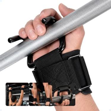 Imagem de Strap Musculação Grip Com Gancho Munhequeira Treino Pesado - Cartizze