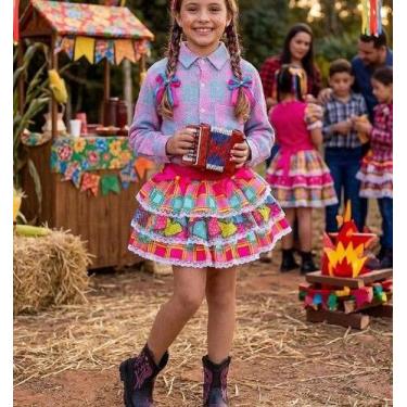 Imagem de Saia Mini Miss Junino Magia do Sertao -, 16, Pink