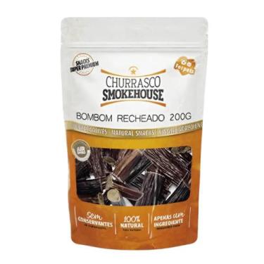 Imagem de Petisco Snacks Churrasco Smokehouse Bombom Recheado para Cães 200g