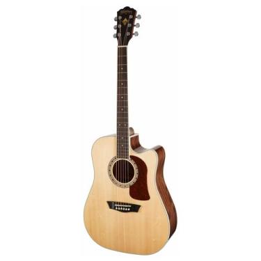 Imagem de Violão 6 Cordas de Aço Dreadnought Elétrico Com Cutway HD10SCE-O - WAS