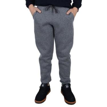 Imagem de Calça Infantil Menino Applicato Moletom Cinza - BAS430, Cinza, 14