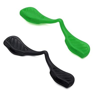 Imagem de Mryok Protetor nasal de reposição para óculos de sol Oakley Radar EV Path XS OJ9001 – Opções, Verde escuro e preto, One Size