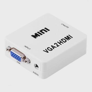 Imagem de Mini Adaptador Conversor De vga Para hdmi