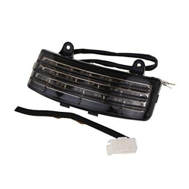 Imagem de HDBUBALUS Para-choque traseiro de três barras LED luz traseira freio lanterna traseira e lâmpada de seta adequada para Harley 2006-2009 Street Glide FLHX EFI FLHXI