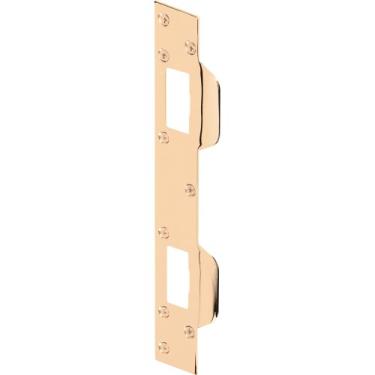 Imagem de Defender Security U 9480 Door Strike – Greve de substituição para portas com trava e conjunto de puxadores com 13,8 cm a 15,2 cm Centros de furo – aço, latão banhado