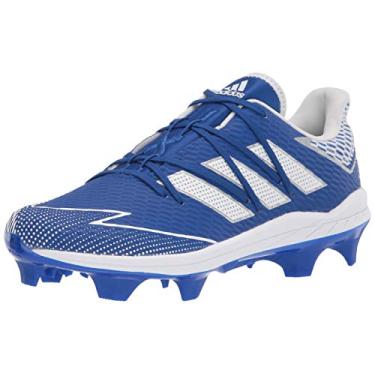 Imagem de adidas Tênis de beisebol masculino Fv9412, Azul/branco/azul, 46