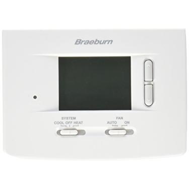 Imagem de Termostato BRAEBURN 1020NC, não programável, 1H/1C, 0, 1 Pack, White