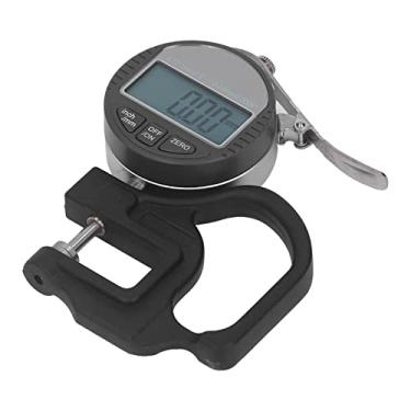 Imagem de Medidor de Espessura Digital, Bateria Botão LR44 Tela Grande Sensação de Mão ConfortáVel Medidor de Espessura de Discagem RáPida Com Caixa à Prova de Queda para Papel para Couro