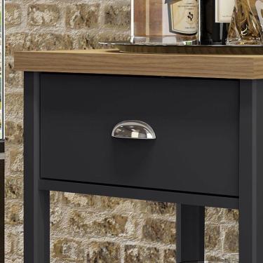 Imagem de Aparador Carrinho Chá 1 Gaveta BA-130 Denver Ditália Móveis Preto