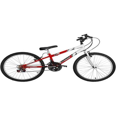 Imagem de Bicicleta de Passeio Ultra Bikes Esporte Bicolor Rebaixada Aro 24 Reforçada Freio V-Brake,18 Marchas