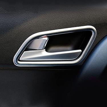 Imagem de JIERS Para Hyundai ix25 Creta 2018-2020, capa de moldura de acabamento de maçaneta interna de carro ABS cromado acessórios de estilo de carro