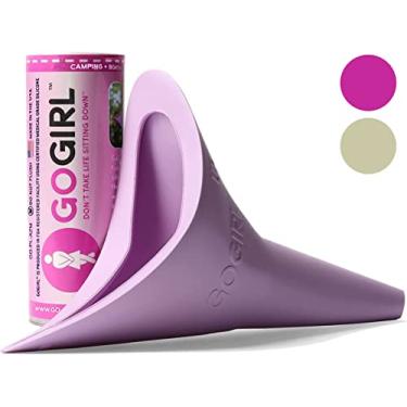 Imagem de GoGirl Dispositivo de micção fêmea (FUD) - #1 FUD feito nos EUA. Xixi em pé! Mictório feminino portátil para mulheres, macio, flexível, reutilizável, funil de xixi de silicone de grau médico (rosa)