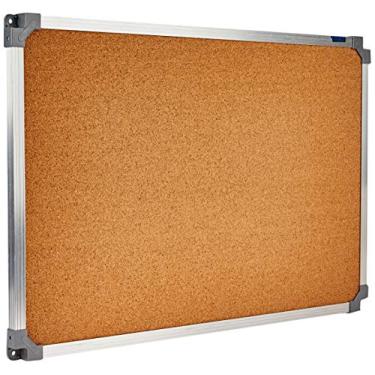 Imagem de Quadro Aviso Moldura Aluminio Cortica Aparente 60x40cm - Pacote com 2, Stalo, 8567, Multicor
