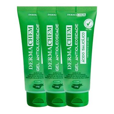 Imagem de Kit 3 Gel Facial Antioleosidade Ácido Salicílico, 100g, tb - Dermachem