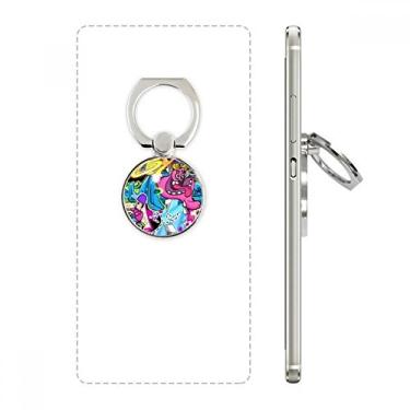 Imagem de Graffiti Street Culture Suporte de anel colorido para telefone monstro suporte ajustável