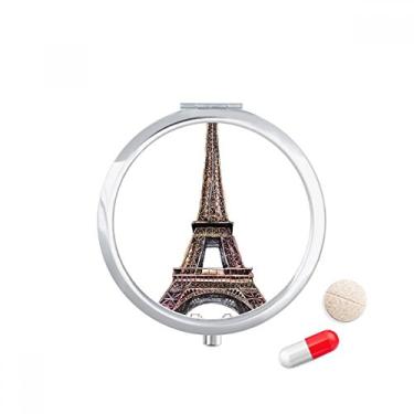 Imagem de Porta-comprimidos Paris Torre Eiffel na França Caixa de armazenamento de remédios
