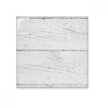 Imagem de Azulejo de cerâmica com textura áspera de piso de madeira branca brilhante decalque decorativo de tijolos esmaltados