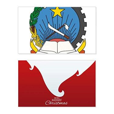 Imagem de Luanda Angola Emblema Nacional Feriado Feliz Natal Cartão de Parabéns Mensagem de Natal