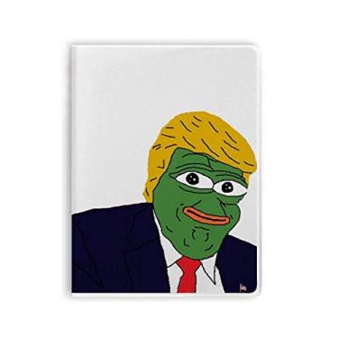 Imagem de Diário de capa macia com estampa divertida America President Frog