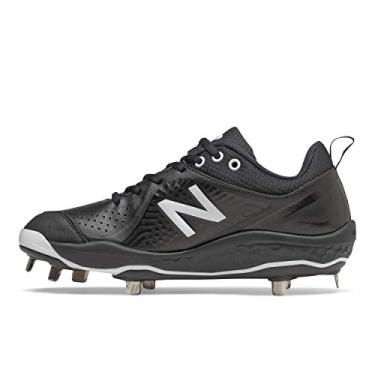 Imagem de New Balance Tênis feminino Fresh Foam Velo V2 Metal Softball, Preto/branco, 37