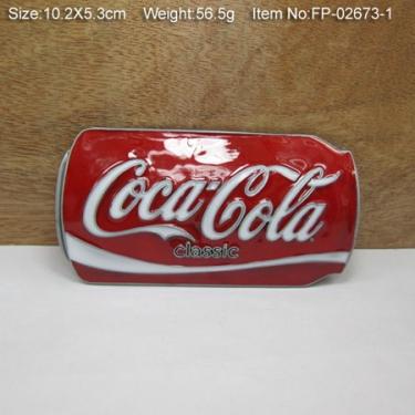 Imagem de Fivela para cinto Coca Cola lata retrô old fashion custom