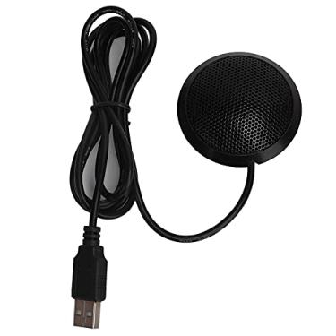 Imagem de Microfone USB, Microfone Condensador Onidirecional Portátil de 360 Graus, Microfone de Conferência Com Cancelamento de Ruído, para Reunião/discurso (sem interruptor)
