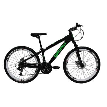 Imagem de Bicicleta Aro 26 Preto/Verde 21 Velocidades Freeride Gios