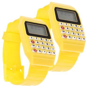 Imagem de COOPHYA 2 Unidades Calculadora De Exibição De Tela Lcd Para Crianças Relógio Multifuncional Relógios Relógio Retrô Relógio Portátil Com Calculadora Criança Pequena Carregar Ecrã Lcd