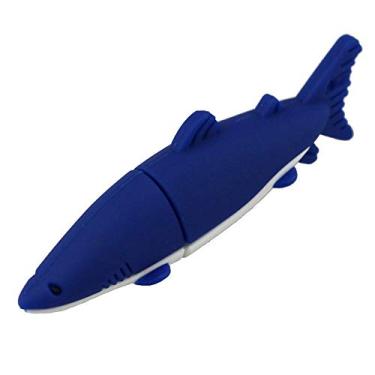 Imagem de Pen Drive USB 32GB Blue Shark Modelo PenDrive USB 2.0 Flash Memory Stick U Disk Pen Drive Pen Drive USB Stick