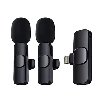 Imagem de Microfone Lapela Para iPhone Ipad Apple Profissional Premium Sem Fio Duplo