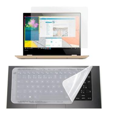 Imagem de Kit Película Fosca Anti reflexo + Protetor de Teclado para Notebook 14 Polegadas