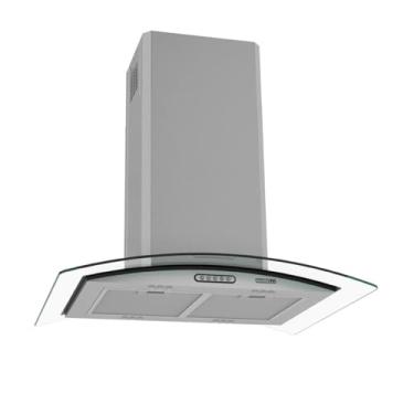Imagem de Coifa Exaustor Ilha Vidro Curvo 75cm Inox Nardelli 4 a 6 Bocas 220V