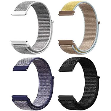 Imagem de Hoopyeecase 20mm Quick Release Pulseiras de relógio Compatível para Samsung Galaxy Watch 42mm/Samsung Active 2 44mm 40mm/Gear S2 Classic/Garmin Vivoactive 3 Nylon Substituição Correia Esportiva