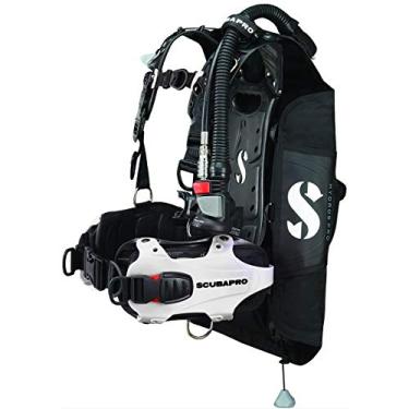 Imagem de Scubapro Hydros Pro Mergulho BCD Feminino com Regulador Inflador Air2 5ª Geração (Médio, Branco)