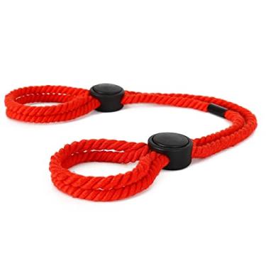 Imagem de akowemge Pulseiras de corda tornozeleiras para mulheres e homens, joias legais para o corpo, algemas, corrente ajustável, Large, Zinco, corda