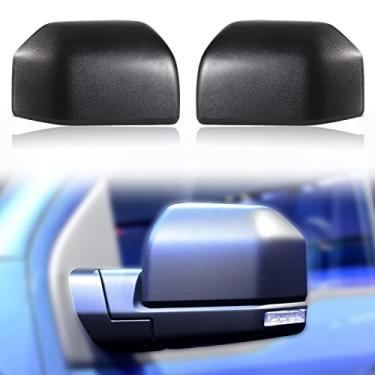Imagem de CZShiYue Capa de espelho retrovisor preto fosco para carro capa protetora para espelhos externos apto para Ford F150 F-150 2015-2020 acessórios de espelho retrovisor (preto fosco, lado esquerdo do