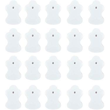 Imagem de Pacote com 10 almofadas de substituição para eletroterapia compatíveis com almofadas de substituição Omron TENS (não da marca Omron)